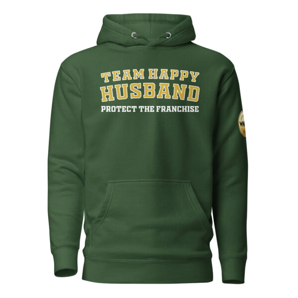 cotton-heritage-m2580-i-unisex-premium-pullover-hoodie-forest-green-front-6979531406c2d.jpg Team Happy Husband | Playoff Edition | Hoodie