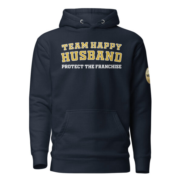 cotton-heritage-m2580-i-unisex-premium-pullover-hoodie-navy-blazer-front-69795313f394c.jpg Team Happy Husband | Playoff Edition | Hoodie