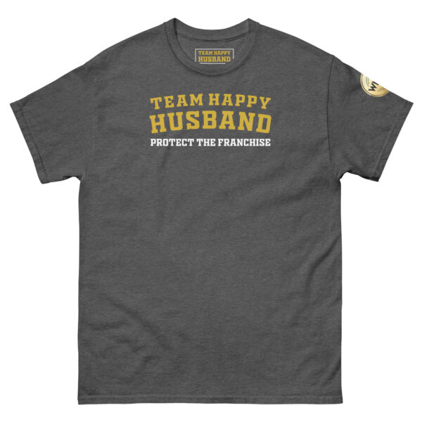 unisex-classic-tee-dark-heather-front-697938b923d00.jpg Team Happy Husband | Regular Season Edition | Tee