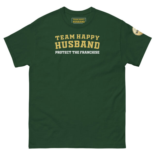 unisex-classic-tee-forest-green-front-697938b91f731.jpg Team Happy Husband | Regular Season Edition | Tee
