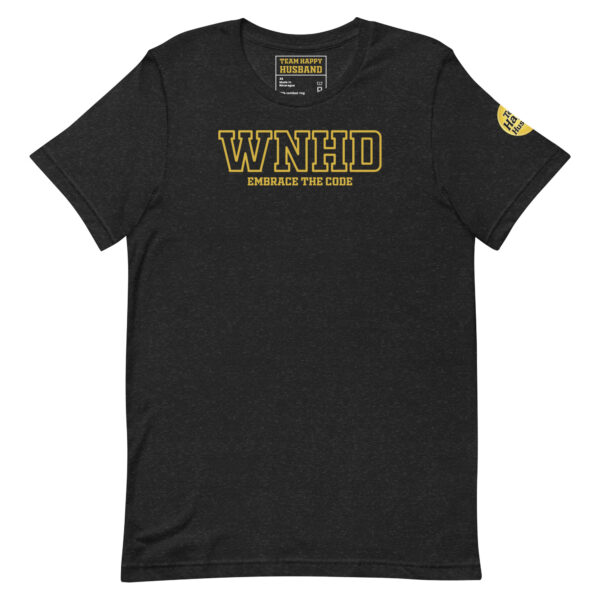 unisex-staple-t-shirt-black-heather-front-697faa7ed5016.jpg WNHD | Transparent Text | Playoff Edition Tee