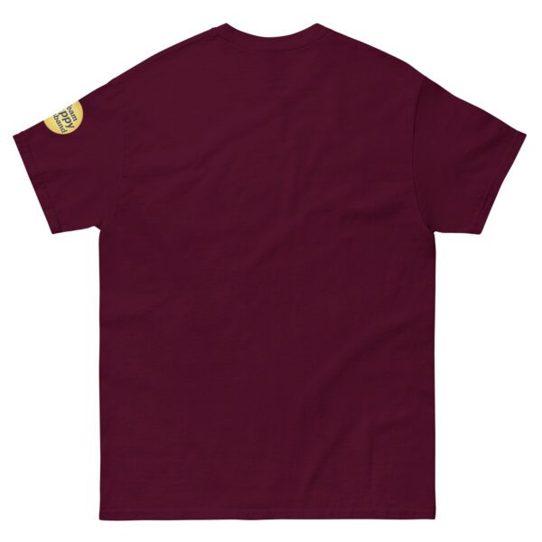 unisex-classic-tee-maroon-back-69c3f78d78d14.jpg Maroon | Funny Husband Shirt – “Wife Happy” Hidden Message Tee | Sarcastic Marriage Humor T-Shirt for Men