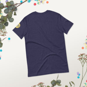 Heather Navy | Funny Husband Shirt – “Wife Happy” Hidden Message Tee | Sarcastic Marriage Humor T-Shirt for Men